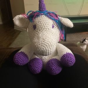 Hand made! Crochet unicorn!!